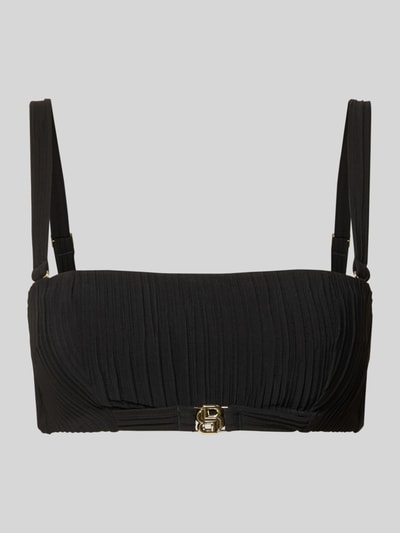 BOSS Bandeau-Bikinitop mit Plisée Falten Black 1