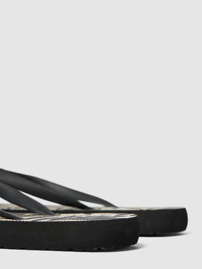 Billabong Teenslippers met labeldetails, model 'DAMA' Zwart - 2