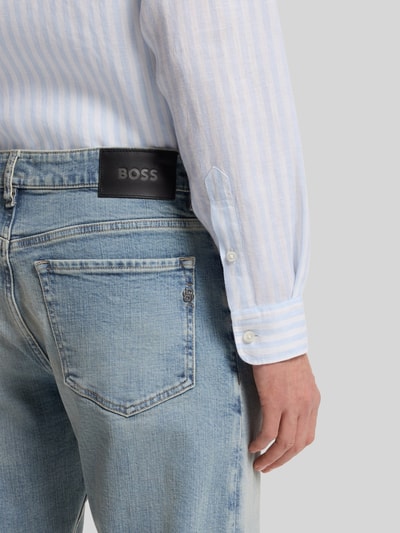 BOSS Straight Fit Jeans aus Baumwoll-Mix Modell 'C-OGDEN' Blau 3