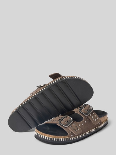 Verbenas Sandalen met doornsluiting, model 'GALATEA' Grafiet - 4