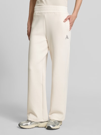 Armani Exchange Sweatpants mit elastischem Bund und Logo-Print Offwhite 4