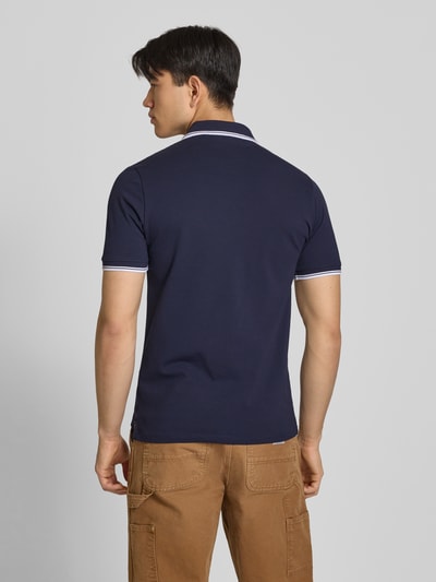 Sergio Tacchini Koszulka polo o kroju slim fit z wyhaftowanym logo model „Reed” Ciemnoniebieski 5