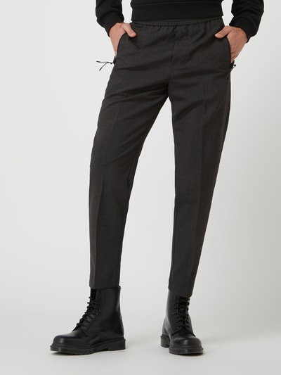 SELECTED HOMME Slim Tapered Fit Jogpants mit Woll-Anteil Modell 'Mors' Mittelgrau 4