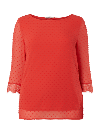 ONLY CARMAKOMA Bluzka PLUS SIZE z szyfonu Czerwony 2