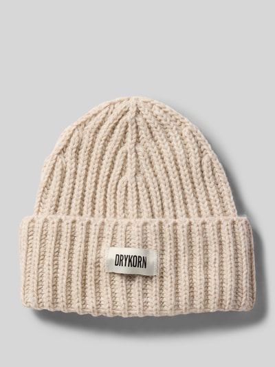 DRYKORN Czapka beanie z dodatkiem wełny z alpaki model ‘EANI’ Piaskowy melanż 1