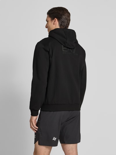 EA7 Emporio Armani Sweatjacke mit Zweiwege-Reißverschluss Modell 'TRAIN VISIBILTY' Black 5