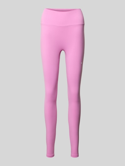 Produktfoto, Leggings mit Logo-Print Modell 'One' von NIKE TRAINING in Rosa, Slim-Fit, Material-Mix mit Stretch-Anteil, elastischer Bund