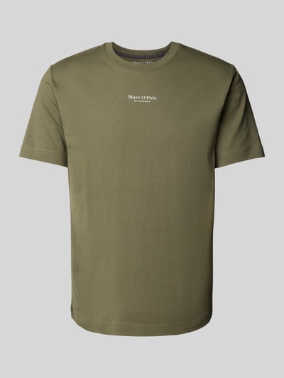 Marc O'Polo Regular Fit T-Shirt aus reiner Baumwolle Oliv 2