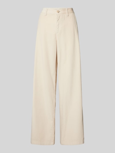 s.Oliver RED LABEL Regular Fit Cordhose aus reiner Baumwolle mit weitem Bein Offwhite 1