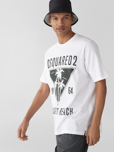 Dsquared2 T-Shirt mit Label-Prints Weiss 6