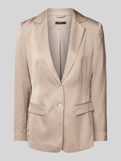 comma Blazer met reverskraag Taupe - 2