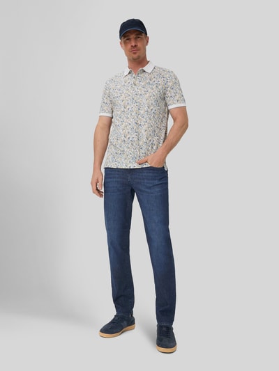 Brax Straight Fit Jeans aus Baumwoll-Mix Modell 'Cadiz' Dunkelblau 1