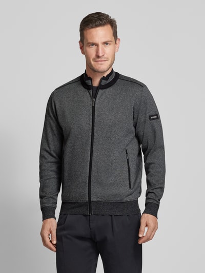 bugatti Sweatjacke mit Stehkragen Mittelgrau 4