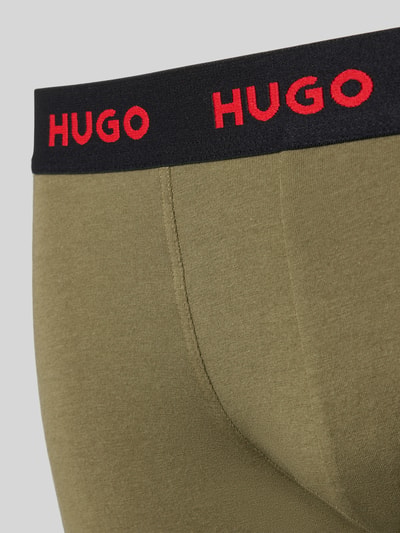 HUGO Trunks aus Baumwoll-Mix im 3er-Pack Oliv 2