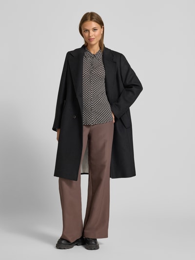 Marc O'Polo Regular Fit Hemdbluse aus Viskose-Mix Dunkelbraun 1