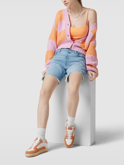 Gina Tricot Crop Top mit Spaghettiträgern Modell 'CRISSY SINGLET' Orange 1