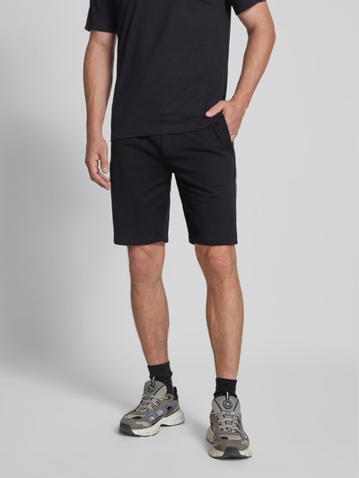 Guess Activewear Korte broek met elastische band en tunnelkoord Zwart - 4