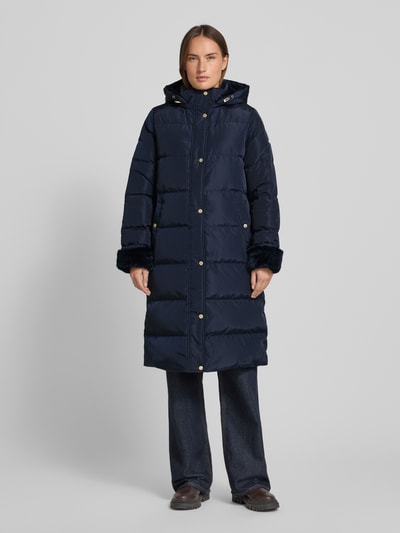 Lauren Ralph Lauren Lange donsjas met capuchon en steekzakken Marineblauw - 4