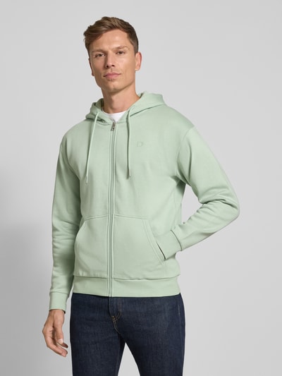 Tom Tailor Denim Regular fit sweatjack van katoenmix Mintgroen - 4