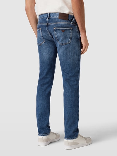 Emporio Armani Regular fit jeans in 5-pocketmodel Blauw - 5