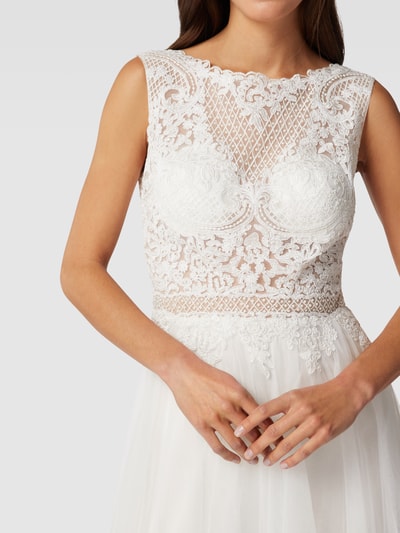 Luxuar Brautkleid mit Zierbesatz Offwhite 3