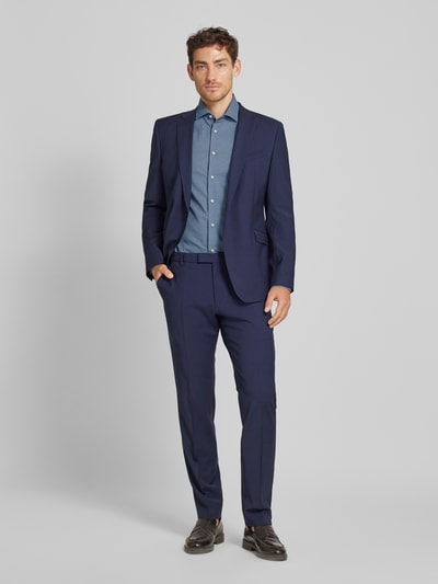 Tommy Hilfiger Tailored Slim Fit Business-Hemd mit Kentkragen Modell 'Parker' Marine 1