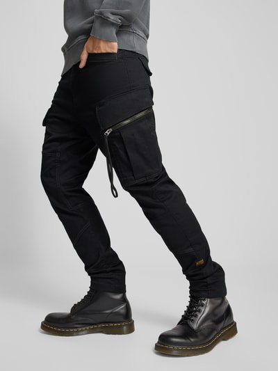 G-Star Raw Spodnie cargo z kieszeniami cargo Czarny 3