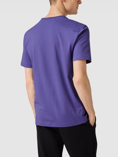 BOSS Green T-shirt met labelprint Lila - 5