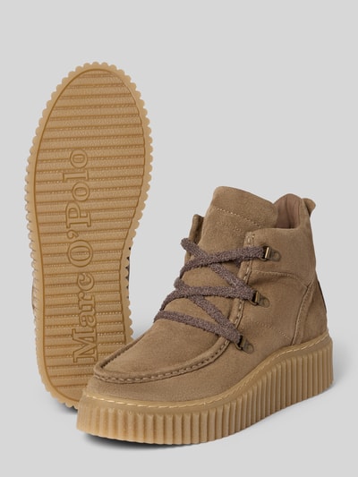 Marc O'Polo Schnürstiefel aus echtem Rindsleder Model 'BIANCA' Taupe 4