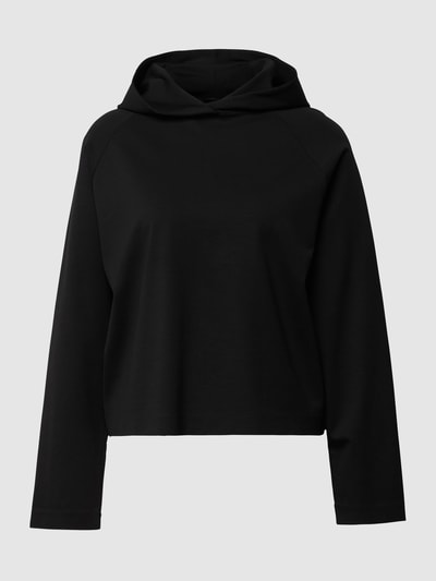 Drykorn Cropped Hoodie aus Lyocell-Mix Black 2