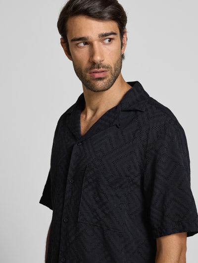 Strellson Regular fit vrijetijdsoverhemd van een mix van viscose en katoen, model 'CISCO' Zwart - 3