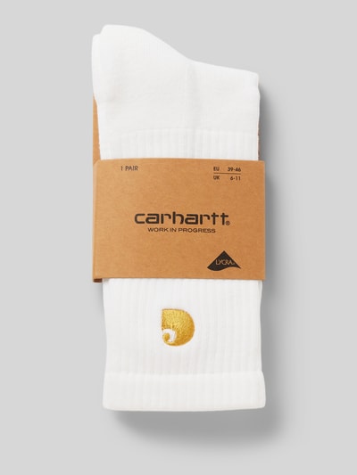 Carhartt Work In Progress Socken mit Label-Patch Weiss 3