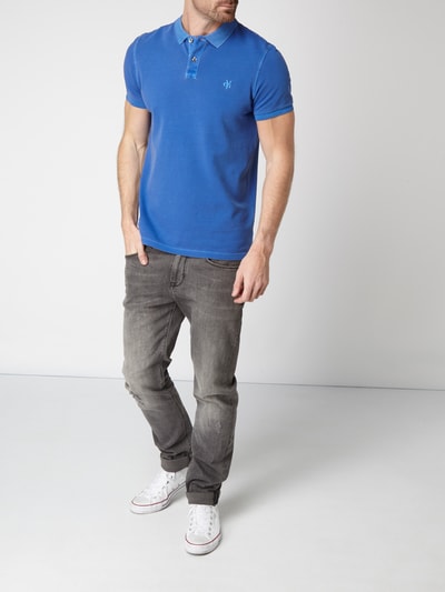 Marc O'Polo Poloshirt met geborduurd logo Oceaanblauw - 1