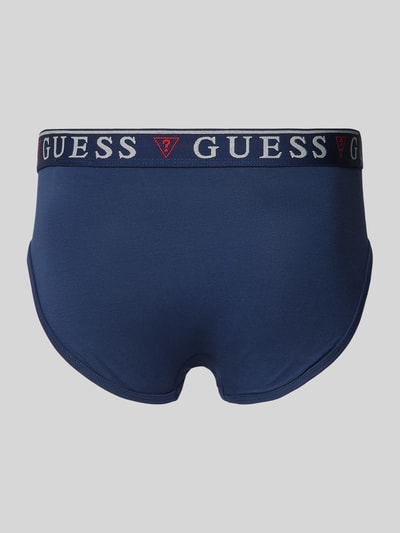 Guess Slip met elastische band met logo, model 'BRIAN' Marineblauw - 3