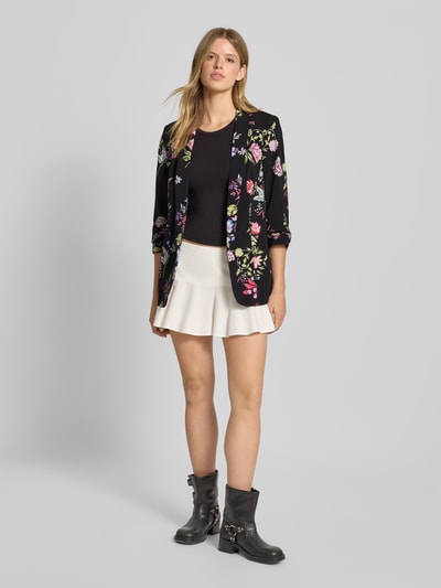 Pieces Regular fit blazer met 3/4-mouwen, model 'BOSELLA' Zwart - 1