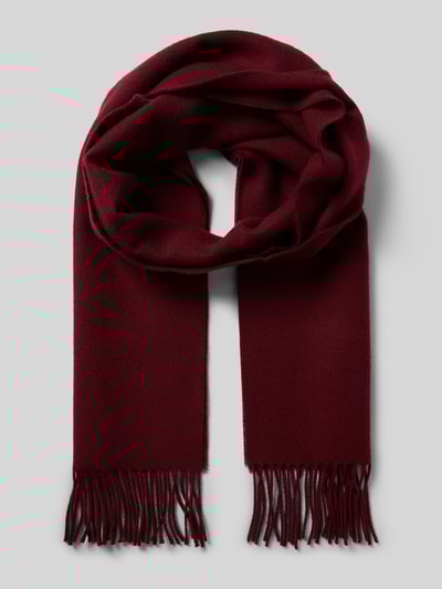 Fraas Szal z frędzlami Bordowy 1