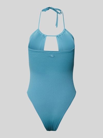 Calvin Klein Underwear Badeanzug mit Neckholder Modell 'PLUNGE' Aqua 3