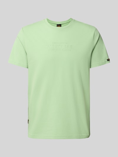 PME Legend T-Shirt mit Label-Print und Rundhalsausschnitt Mint 2