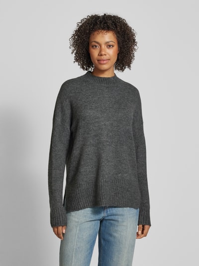 Vero Moda Oversized gebreide pullover met opstaande kraag, model 'LEFILE' Middengrijs - 4