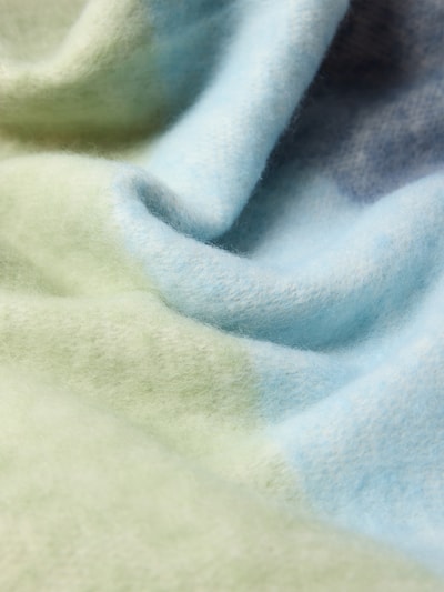 Kurt Beines Sjaal met streepmotief en franjes Blauw - 2