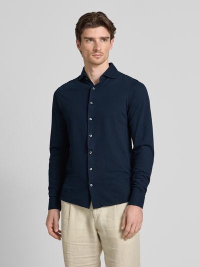 GRAN SASSO Freizeithemd mit Haifischkragen Marine 4