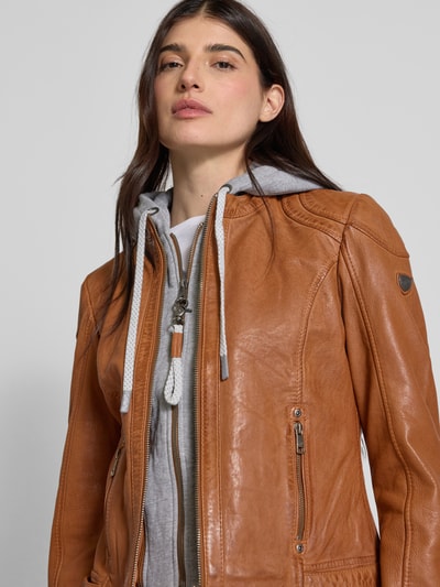 MAURITIUS Jacke in Leder-Optik Modell 'Adila' Cognac 3