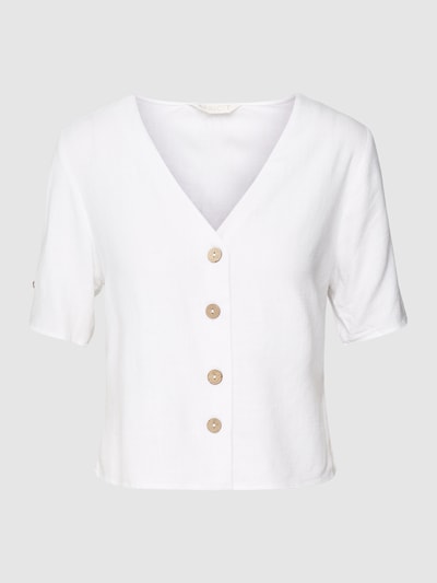 Apricot Overhemdblouse met V-hals Offwhite - 2