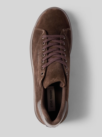 Steve Madden Sneaker aus Rindsvelours mit Profilsohle Dunkelbraun 3