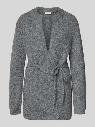 FREE/QUENT Gebreid jack met wol, model 'LULU' Donkergrijs - 2