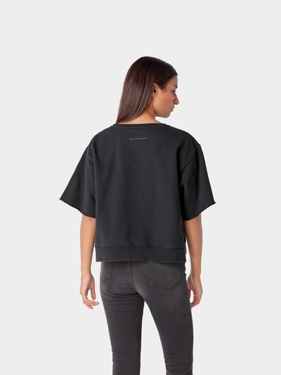 MM6 Maison Margiela Sweatshirt mit Logo-Print Schwarz 5