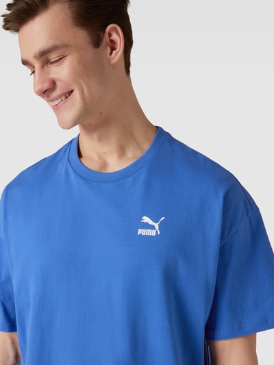 PUMA PERFORMANCE Oversized T-shirt met labelprint, model 'CLASSICS' Blauw - 3