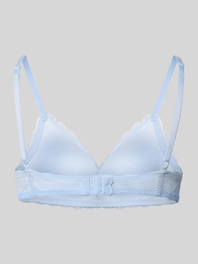 Jake*s Casual Triangel-BH mit Spitze und Schleifen-Detail Hellblau 3