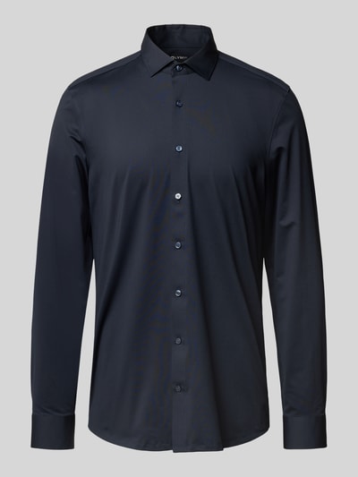 OLYMP Level Five Slim Fit Businesshemd mit Kentkragen Marine 2