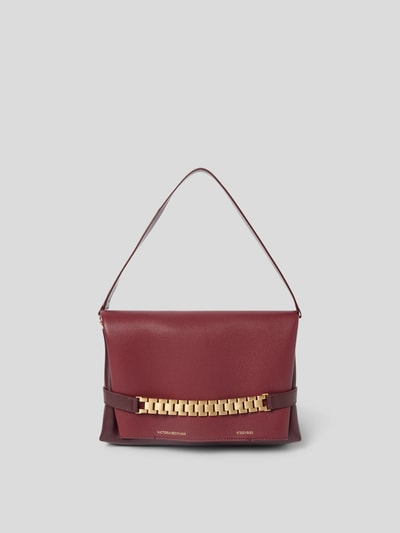 Victoria Beckham Pochette aus echtem Leder Bordeaux 2